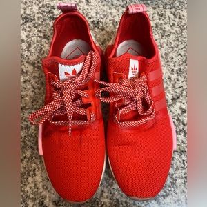 Adidas valentine red shoes